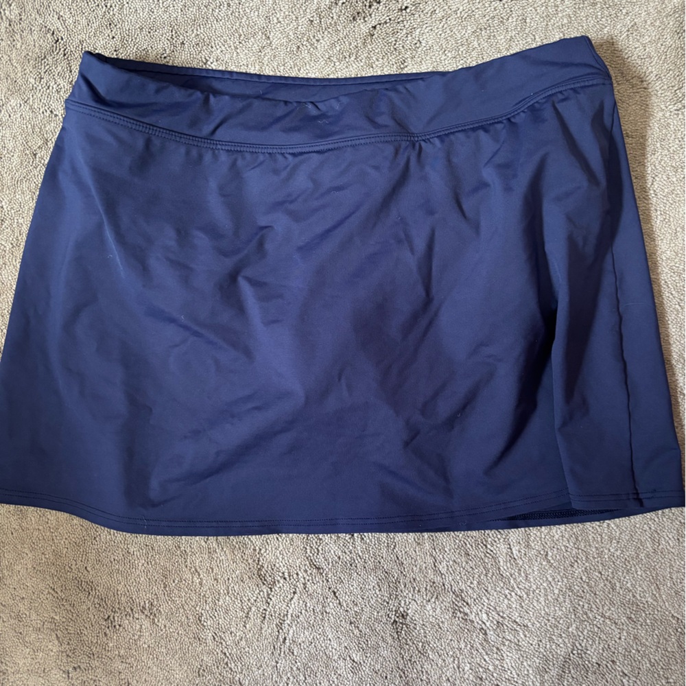 Lands' End Women's Swim Skort - Navy Blue